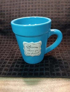 Divinity Boutique Blumentopf Kaffeebecher Bloom Where You Are Planted Geschenk 14 oz - Bild 1 von 10