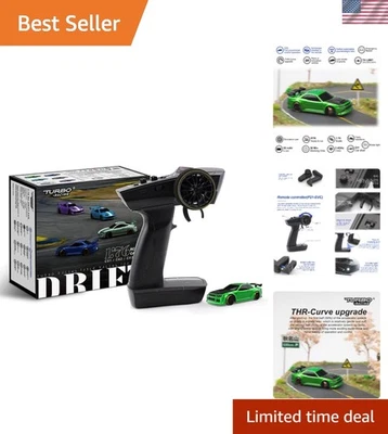 Coche RC de carreras turbo 1:76 personalizable con luces LED - perfecto para entusiastas Foto 1 de 4