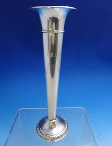 Rogers Sterling Silver Bud Vase Gadroon Border #1980 Weighted 7 1/2" x 4" #8637 - Picture 1 of 7