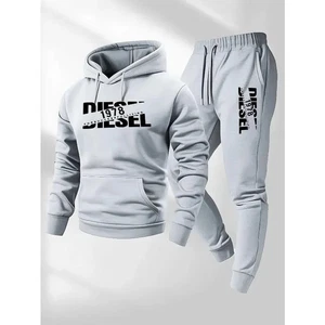 2025 Herbst Winter Trendy Kapuzen Trainingsanzug Freizeit Sportbekleidung Set 2-teiliges Outfit - Bild 1 von 17