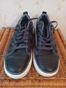 Skechers espuma viscoelástica refrigerada por aire ajuste clásico para hombre talla 11 66230 cuero negro - Imagen 1 de 8