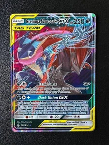POKEMON TCG - UNBROKEN BONDS - GRENINJA ZOROARK GX TAG TEAM 107/214 - Picture 1 of 2
