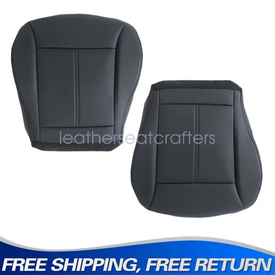 2007-2014 Fits For Ford Edge SEL Front Both Side Bottom Leather Seat Cover Black - Image 1 of 4