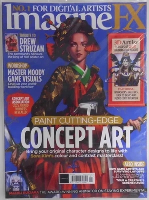 Imagine FX magazine Jan 2026 Paint Cutting-Edge concept art + Nintendo magazine - Image 1 of 2