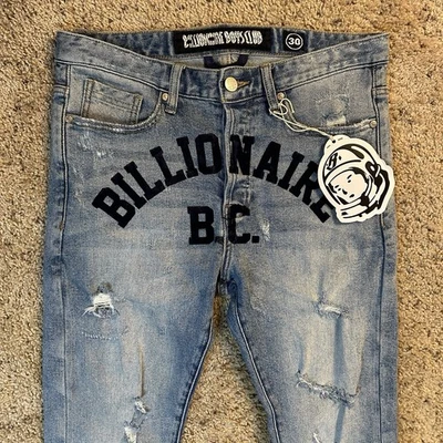 Billionaire мальчиков клуб джинсы мужчин 30 размеров 32 x 31 тонкий синий бедствия эластичной новый - Изображение 1 из 4