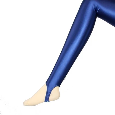 MJINM Mujeres Brillantes Elastizados Estribo Entrepierna en V Leggings Culturismo Fitness Pantalones Foto 1 de 4