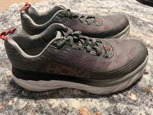 Hoka One One Bondi 6 1019269 ASGY Sneaker Herren US 8,5 - Grau/Rot/Weiß - Bild 1 von 12
