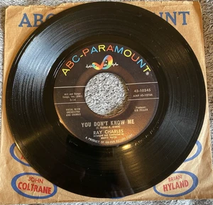 RAY CHARLES – You Don't Know Me / Careless Love 45 RPM ABC ParamountSounds Great - Picture 1 of 6