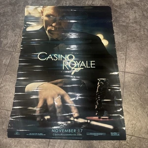 2006 CASINO ROYALE lucido ADV doppia faccia locandina film originale 27x38 EX FS - Foto 1 di 9