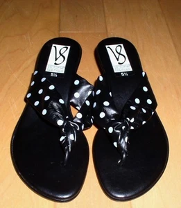 Neu VS Victoria Spencer Wms schwarze Zehenstegsandalen 5,5 - Bild 1 von 4