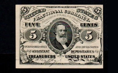 5 Cents Third Issue Fractional Currency Free Shipping (H105) - Image 1 of 2