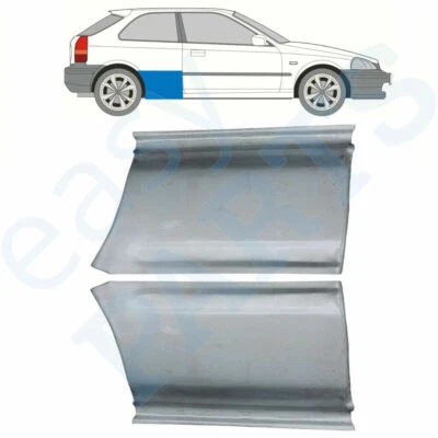 HONDA CIVIC 1995-2001 3 Portes Tôle de Réparation Arrière / Paire - Immagine 1 di 4