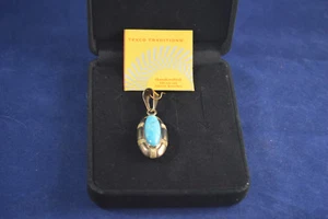 Taxco Traditions silver and turquoise pendanct QVC - Picture 1 of 7