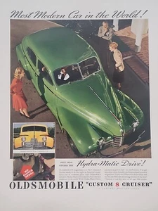 1940 Oldsmobile Custom 8 Cruiser Fortune WW2 Print Ad Q1 Hydra-Matic Drive Auto - Picture 1 of 2