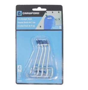 1 PACK (4) 2" INCH STRAIGHT PEG BOARD HOOKS 51679 - Picture 1 of 1