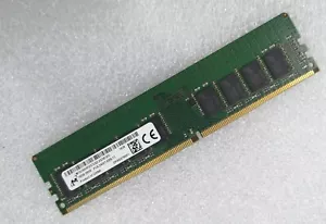 MT Micron 16GB DDR4 2400 ECC UDIMM RAM 2Rx8 PC4-19200 MTA18ASF2G72AZ-2G3B1 288p - Picture 1 of 4