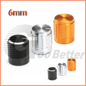 Aluminium Potentiometer Knurled Knob Caps Volume Control For 6mm Dia Shaft Hole - Picture 1 of 12