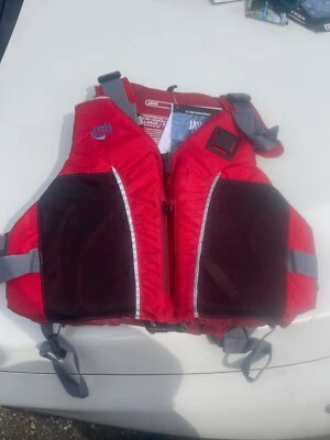 New W/ Tags MTI MUSTANG SURVIVAL Life Jacket Red / Black Adult XL / XXL - Image 1 of 3