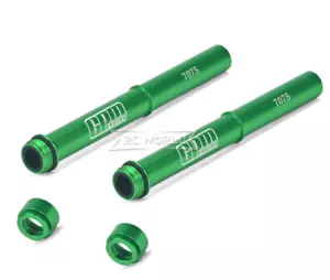 For 1/4 Losi Promoto Bike SUSPENSION FORKS TUBES Metal Upgrade #MX142 -GREEN- - Picture 1 of 10