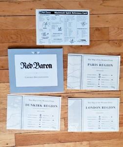 Red Baron Vintage Mac Spielanleitung und Karten - Bild 1 von 8