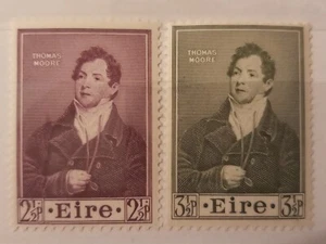 Ireland Stamps - Death Cent. Of Thomas Moore, Poet MNH S145-6 - Picture 1 of 1