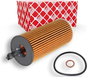 Febi Bilstein 101324 Oil Filter With Seal Rings 1 Unit For BMW X3, 5, X1, 3 -NEW - Picture 1 of 3