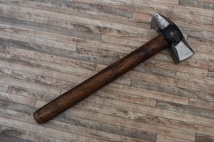 Bonito martillo de herrero de hierro platero trabajo de carpintería cabeza cuadrada herramienta de martillo - Imagen 1 de 13