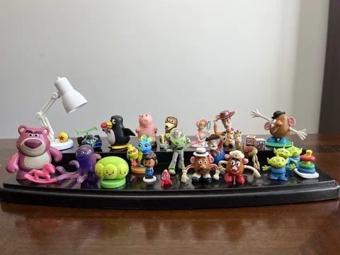Toy Story Wheezy Woody Buzz Potato Lenny Hamm Rex Luxo Pete Mini Figures READ! Cover