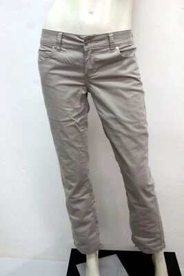 Liu Jo Womens Pants Size 44 Jeans Beige Pant Pants Regular Logo Woman - Image 1 of 4