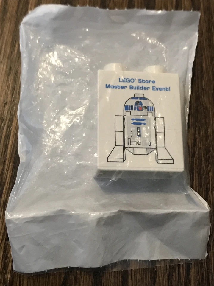 rare R2D2 star wars lego store 2010 master builder event (sealed)  Foto 1 de 4