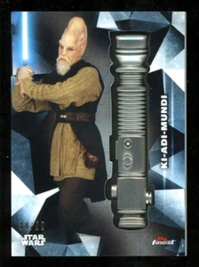 KAI-ADI-MUNDI 2018 Star Wars Topps Finest LIGHT SABER Medallion Parallel SP /99 - Picture 1 of 2