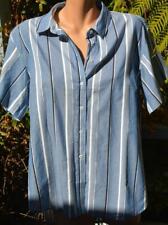 BNWT Matalan Blue White Stripe Casual  Shirt Blouse Top sz 10 AQ