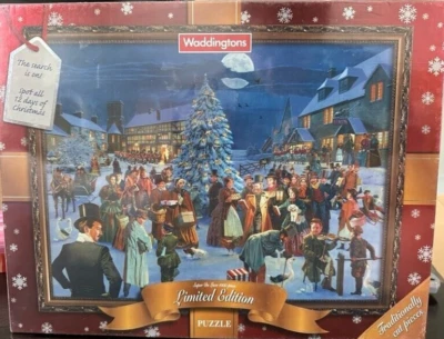 Waddingtons 1000pc Twelve Days of Christmas 2006 jigsaw puzzle NIB  Rare   - Image 1 of 2