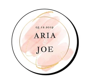 52 pegatinas estampadas personalizadas para boda etiquetas florales Mehndi Favours D4 - Imagen 1 de 1