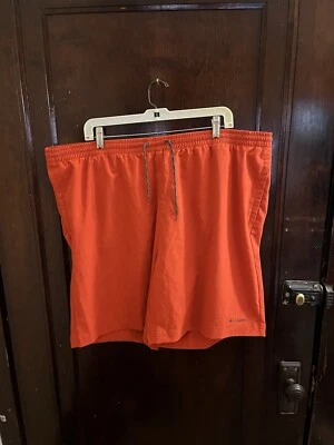Columbia Hombres 2XL XXL Boardshorts Naranja Rojizo Aire Libre Pesca Senderismo Foto 1 de 4