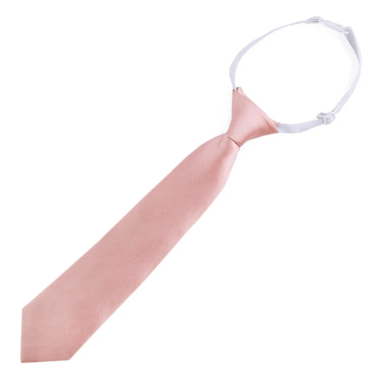 Blush Dusky Pink Junior Boys Elasticated Tie - Image 1 of 1