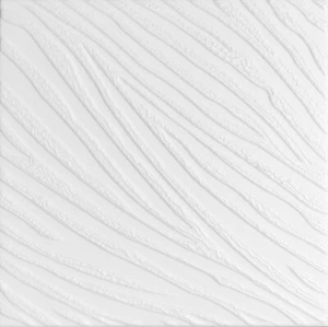 Ceiling Tiles, Glue Up, DIY Decorative Styrofoam, TOLEDO 20" x 20" White - Picture 1 of 4