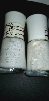2 esmaltes de uñas Nabi Crack Crackle # 2 blanco Foto 1 de 2