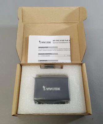 NEW Genuine Vivotek AP-FXC-0100 1 Port Indoor FE PoE Extender - Image 1 of 3