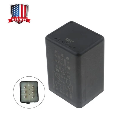 Interruptor de relé magnético negro de 6 pines apto para Mercedes-Benz 280CE 280E 2,8 L L L6 Foto 1 de 4