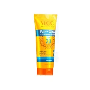 VLCC Fair+Glow Sun Screen Lotion SPF 20 Brightens Complexion - 50ml - Picture 1 of 8