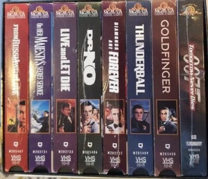 SEAN CONNERY ROGER MOORE  The James Bond 007 VHS LOT Collection Collectors Set) - Bild 1 von 2