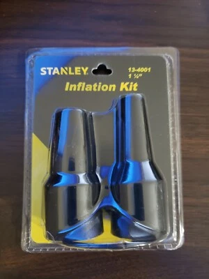 Stanley Inflation Kit (2 nozzle sizes) Fits Most Wet/Dry Vacuums 1 1/4" -New - Image 1 of 2