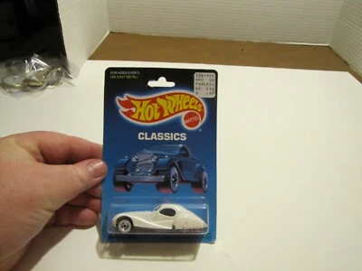 1988-89 HOT WHEELS CLASSICS WHITE TALBOT LAGO MINT CAR CARD DAMAGE - Image 1 of 3