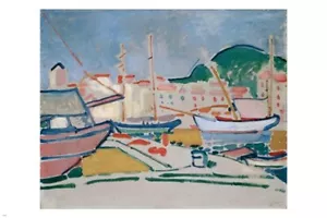 Andre Derain PORT Fine Art Poster BRIGHT 20x30 COLORFUL REFINED Masterful - Picture 1 of 1