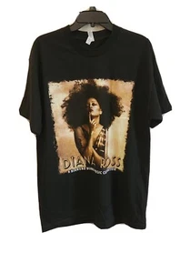 Camiseta Diana Ross Top of the World Tour Talla Unisex Grande Negra Gráficos SS NUEVA SIN ETIQUETAS - Imagen 1 de 5