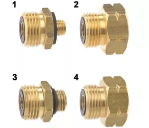 GOK Euro-Set D 4-teilig G12 Entnahme Stutzen Propangasflaschen Adapter Übergang - Bild 1 von 1