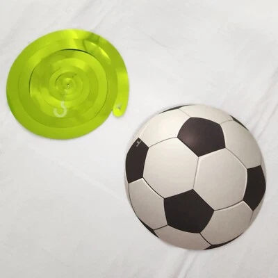 Juego de 8 espirales de techo colgantes decoración fiesta balón de fútbol verde blanco negro Foto 1 de 2
