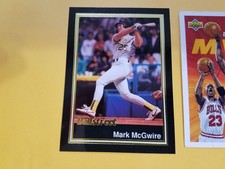 Mark McGwire Oakland A's BallStreet 1991 #27 OVERSIZE RARE Oddball