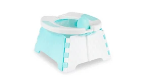 Silla de entrenamiento plegable para ir al baño bolsa de viaje camping interior exterior antideslizante 30 bolsas - Imagen 1 de 8